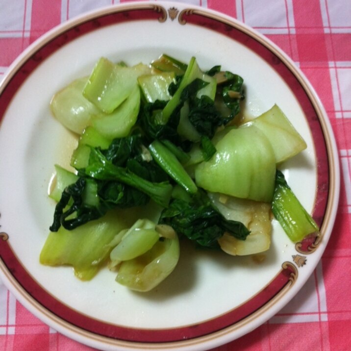 ★チンゲン菜と小松菜の炒め物★